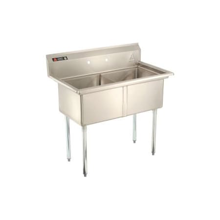 Aero Aero Manufacturing Company AF2-1818 Two Bowl SS sink 18 x 18 AF2-1818